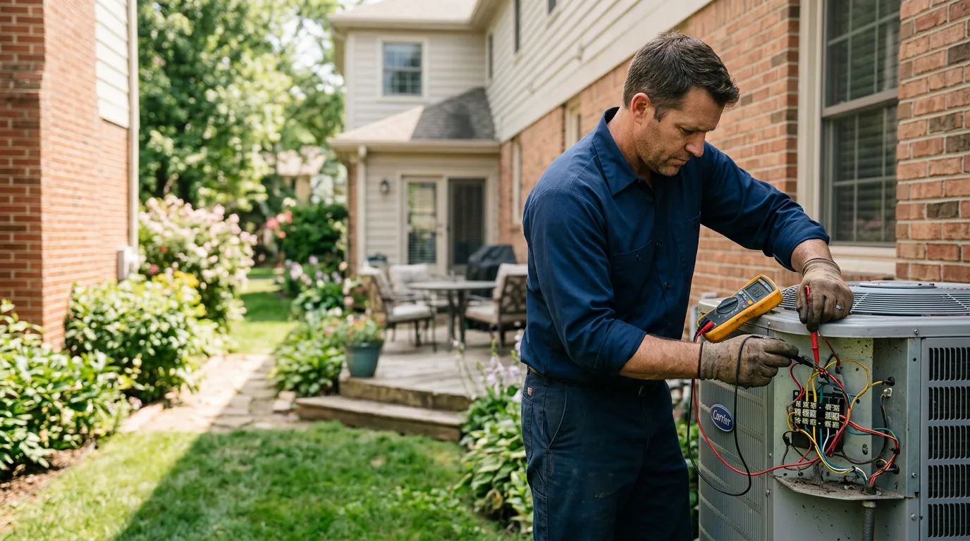 HVAC technician working near Corinne, WV